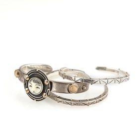 Denise Wallace, Set of Three Cuff Bracelets, 1996