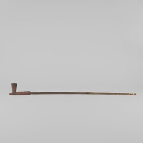 Eastern Sioux / Western Great Lakes, Pipe Bowl and Stem, ca. 1800 - 1820