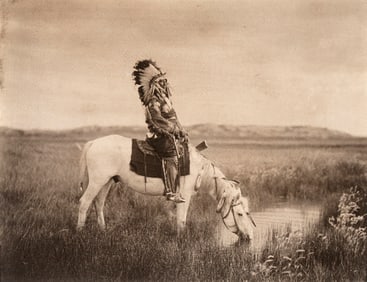Edward S. Curtis, An Oasis in the Badlands - Sioux, 1905