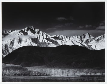 Ansel Adams, Winter Sunrise, Sierra Nevada from Lone Pine, California, 1944