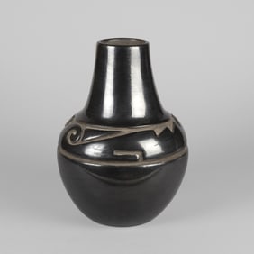 Margaret Tafoya, Carved Blackware Vessel, ca. 1965