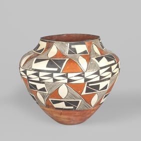 Acoma, Polychrome Olla, ca. 1935