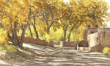 Morris Rippel, Cottonwoods at Swan Lake, 1989