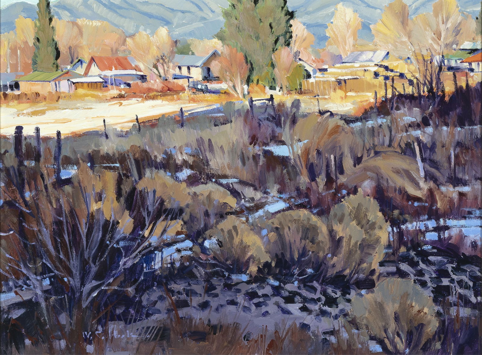 William Cather Hook, Past the Shadows: William Cather Hookb. 1948Past the Shadowsacrylic on canvassigned lower left: W. C. Hook.18 x 24 in. (45.7 x 61 cm.), frame: 27 1/8 x 33 1/8 x 2 1/4 in. (68.9 x 84.1 x 5.7 cm.) Private Collectio