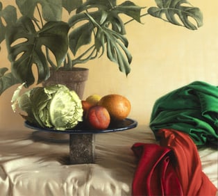 Daniel Sprick, Untitled (Still Life with Monstera), 1990