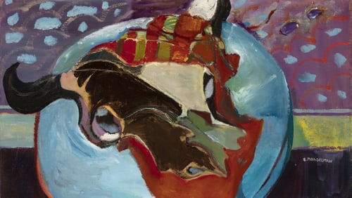 Beatrice Mandelman, Untitled (Still Life with Skull), ca. 1950