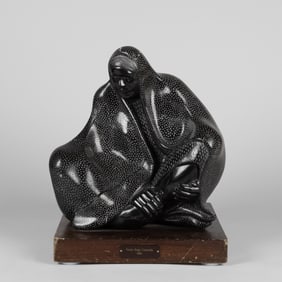 Victor Hugo Castañeda, Untitled (Seated Figure), 1981