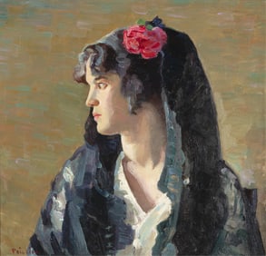 Bert Geer Phillips, Portrait of a Mexican Girl