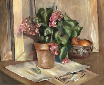 Willard Ayer Nash, Still Life with Geraniums