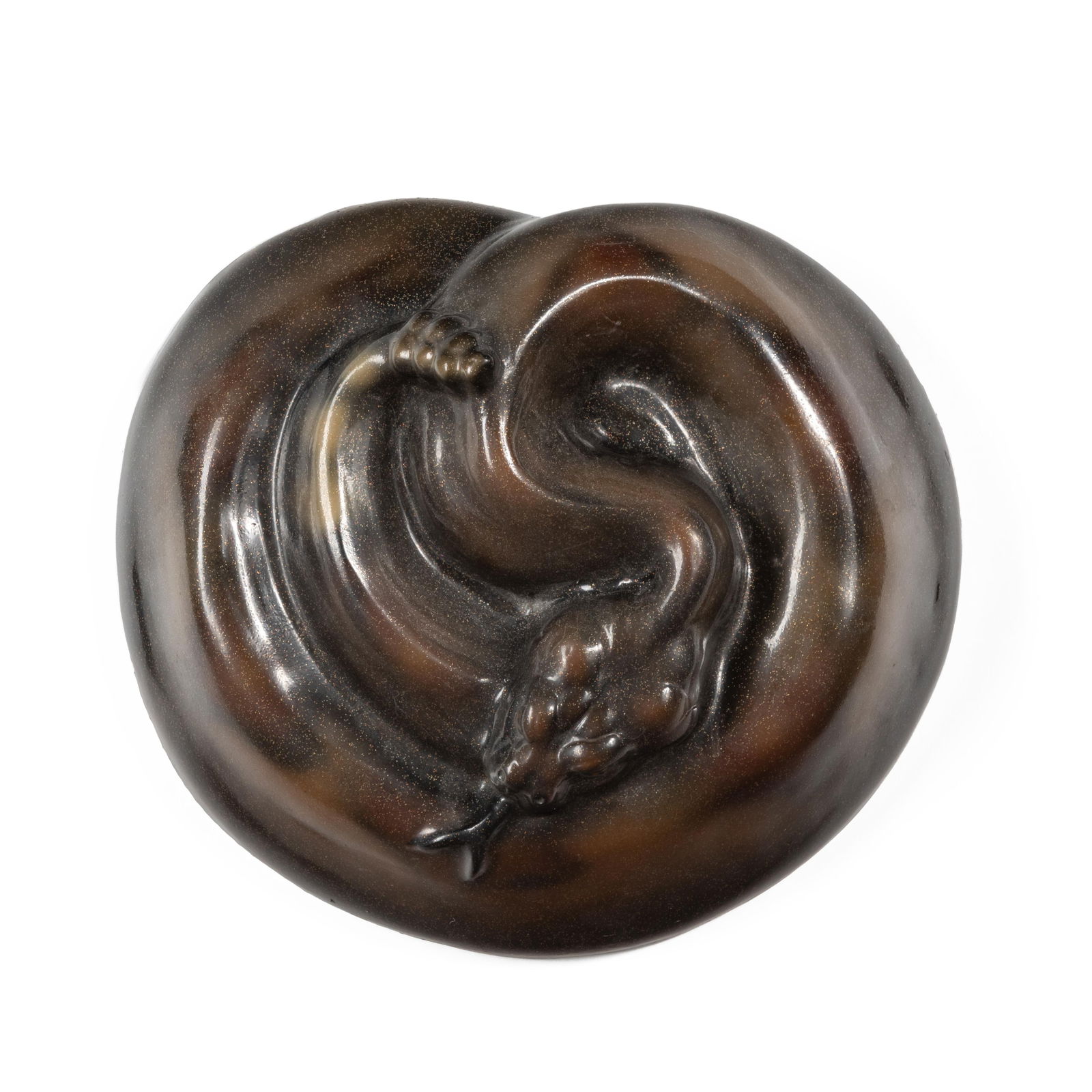 Luis Jiménez, Rattlesnake, 1979: Luis Jiménez1940 - 2006Rattlesnake, 1979fiberglass, paint, metallic flake, edition 7 of 10inscribed: [artist's signature] 7/10 794 x 14 1/2 x 13 1/2 in. (10.2 x 36.8 x 34.3 cm.) Private Collecti