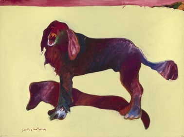 Fritz Scholder, Laughing Dog after Traube, 1977
