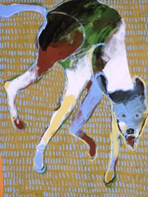 Rick Bartow, Dog Running, 2012