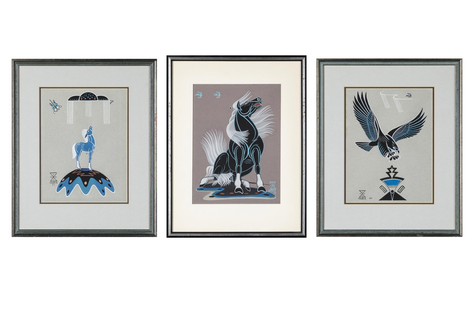 Adee Dodge, Group of Three Works on Paper (1 of 7)