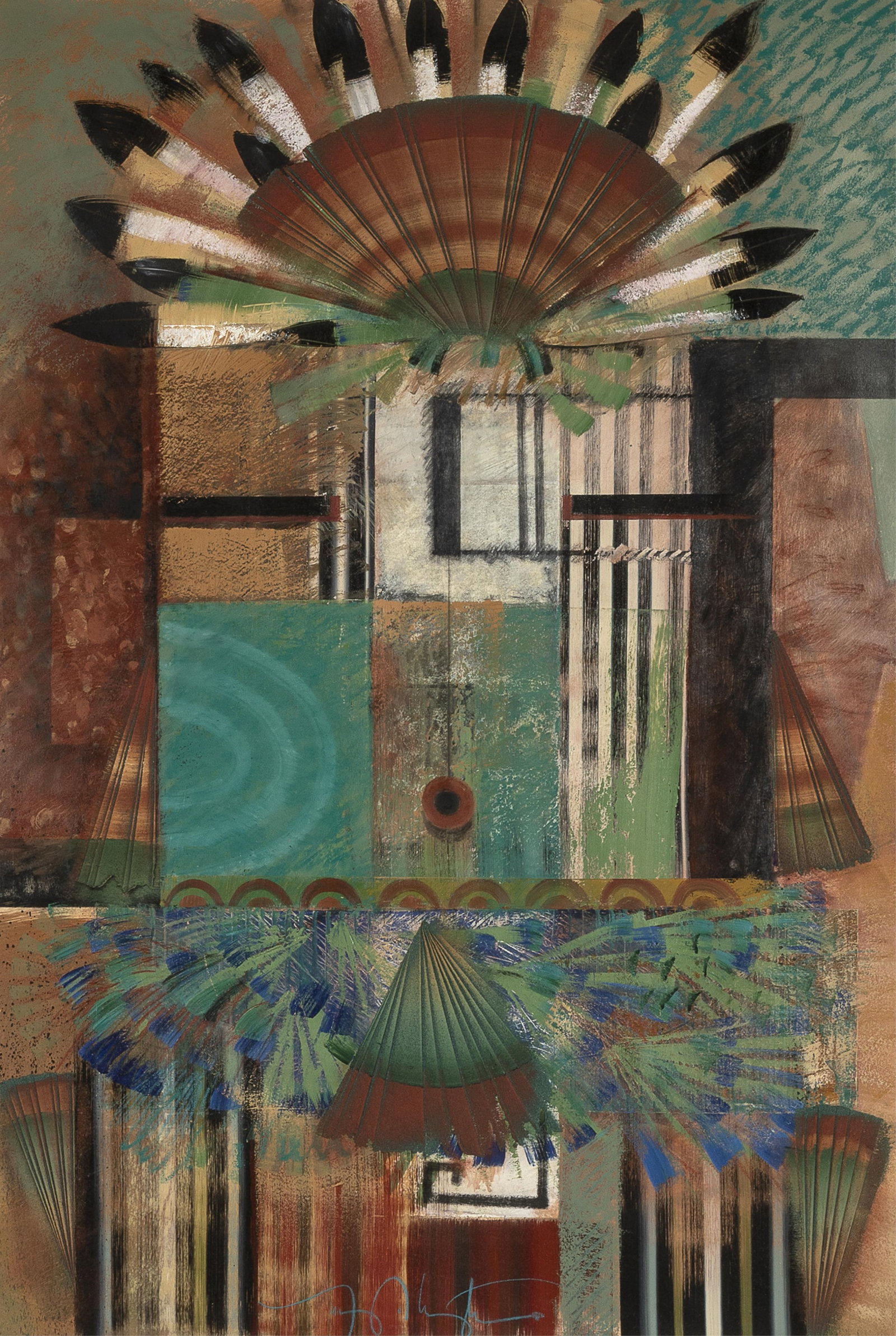 Tony Abeyta, Untitled (Abstract Yei) (1 of 2)