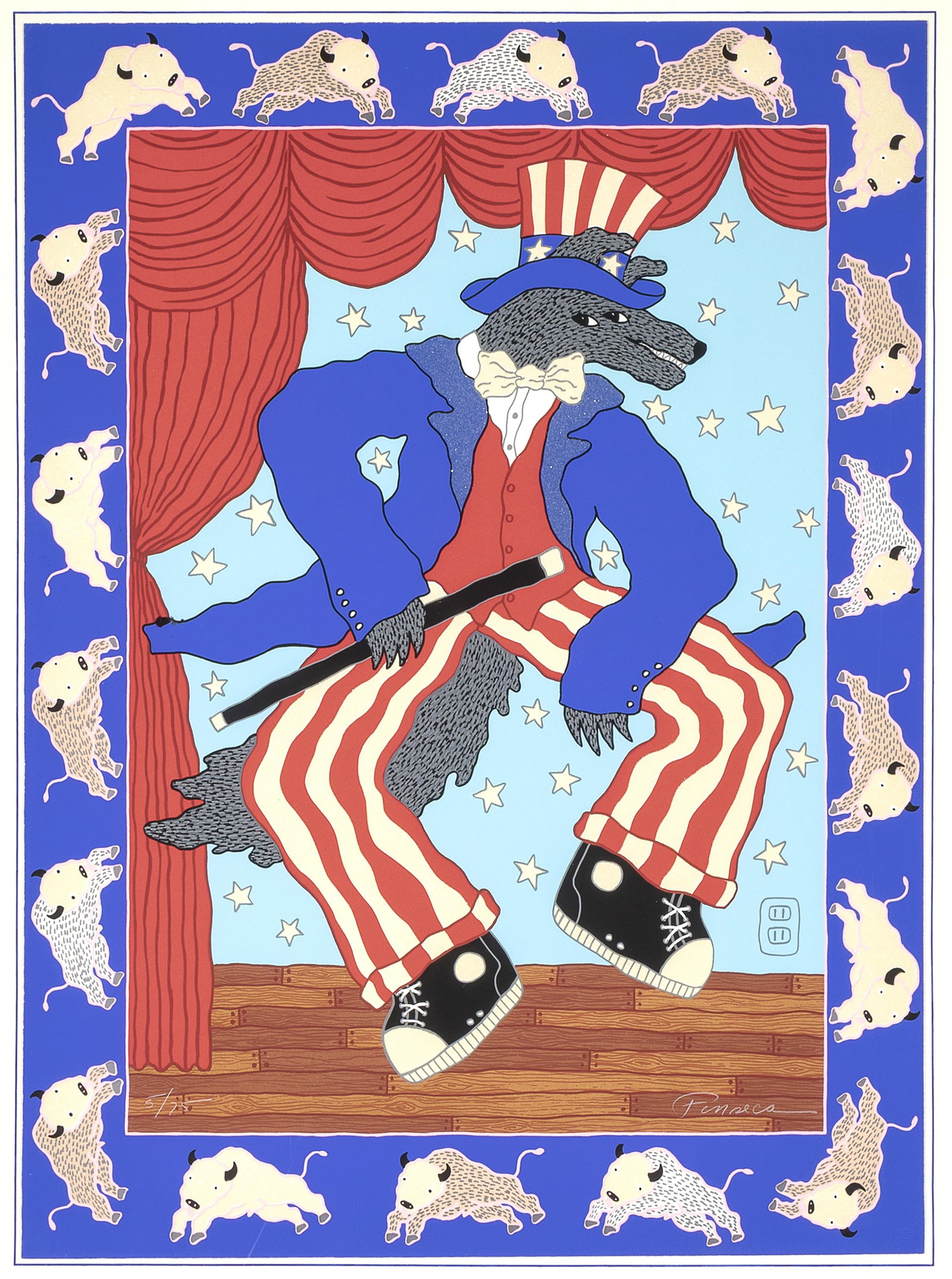 Harry Fonseca, Shuffle Off to Buffalo, 1987 (1 of 3)