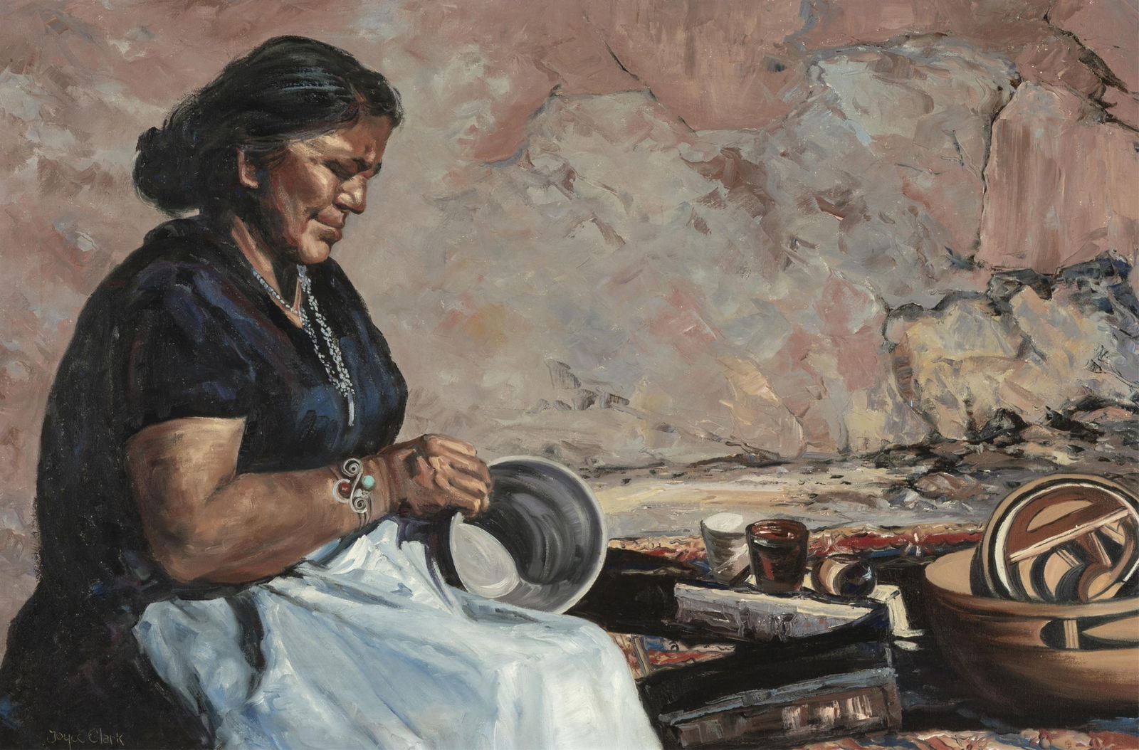 Joyce Clark, Hopi Pottery Maker (Garnet Pavatea) (1 of 3)