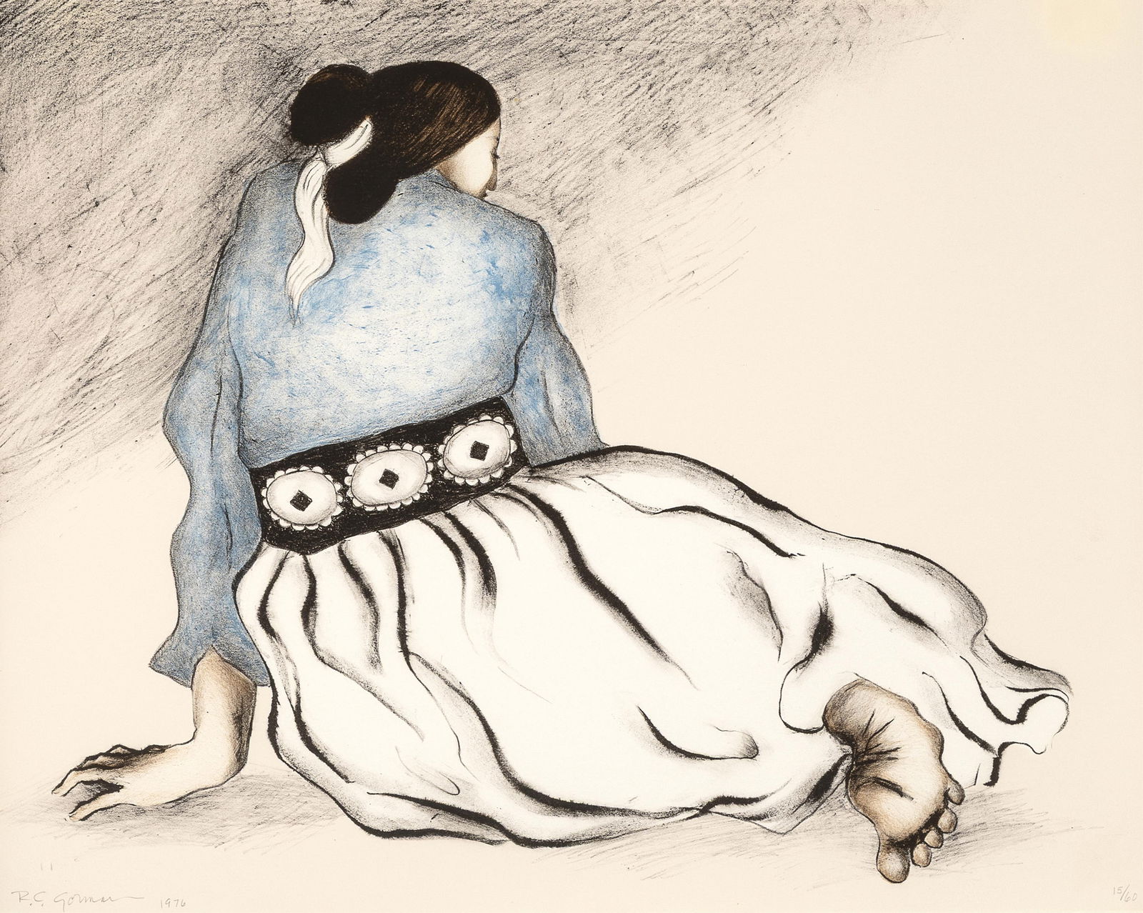 R. C. Gorman, Woman with Concho, 1976 (1 of 2)