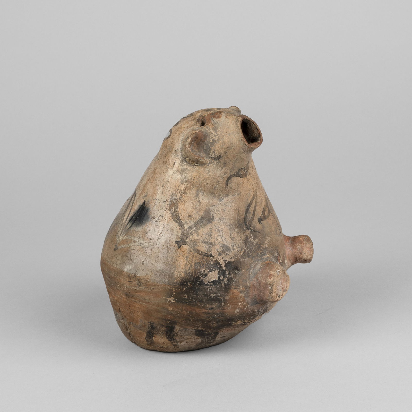 Cochiti, Effigy, ca. 1800: CochitiEffigy, ca. 1800fired clay, natural pigmentheight: 7 x width: 5 1/4 x depth: 6 in. (17.8 x 13.3 x 15.2 cm.) Private Collection, New Mexico