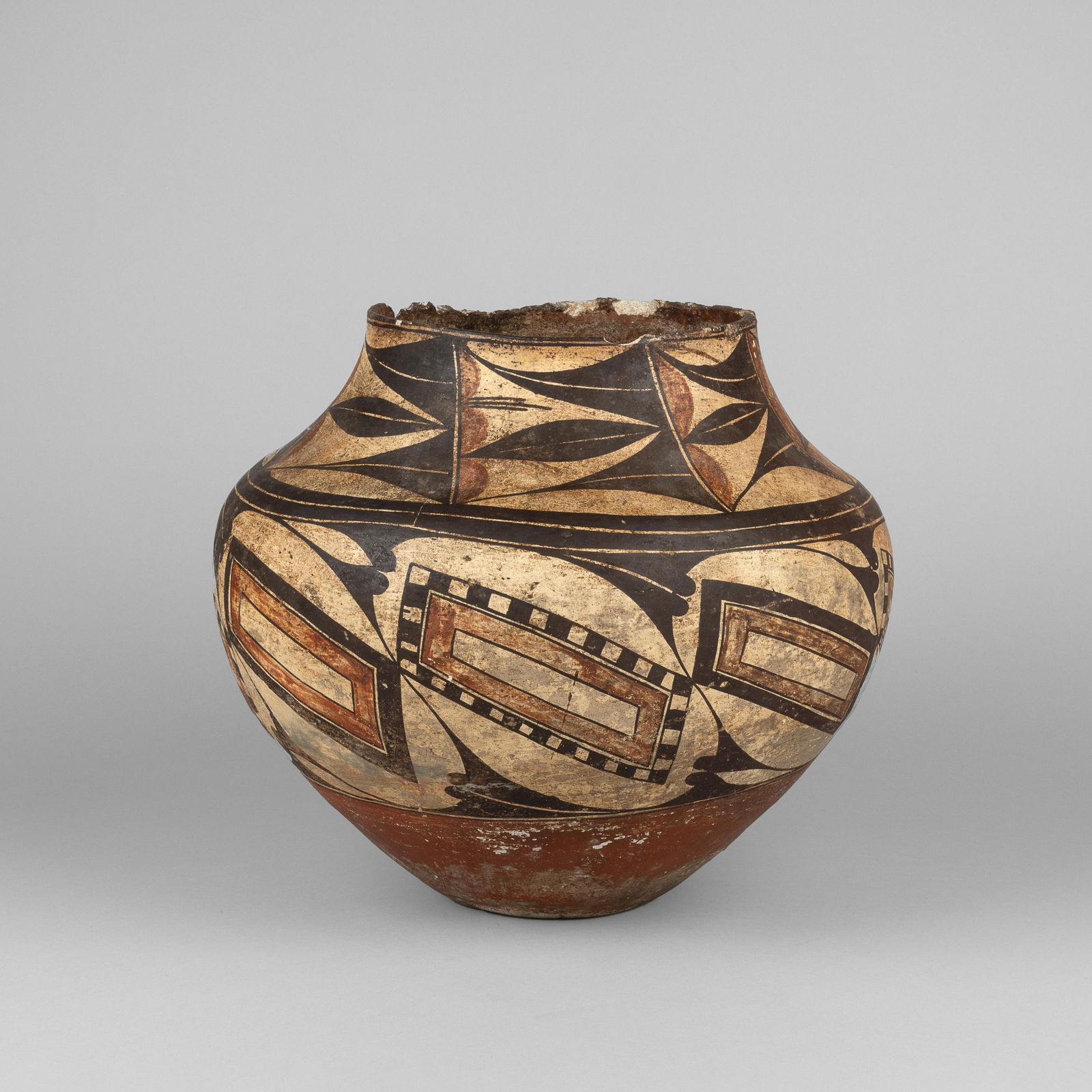 Acoma, Polychrome Water Jar, ca. 1875 (1 of 3)