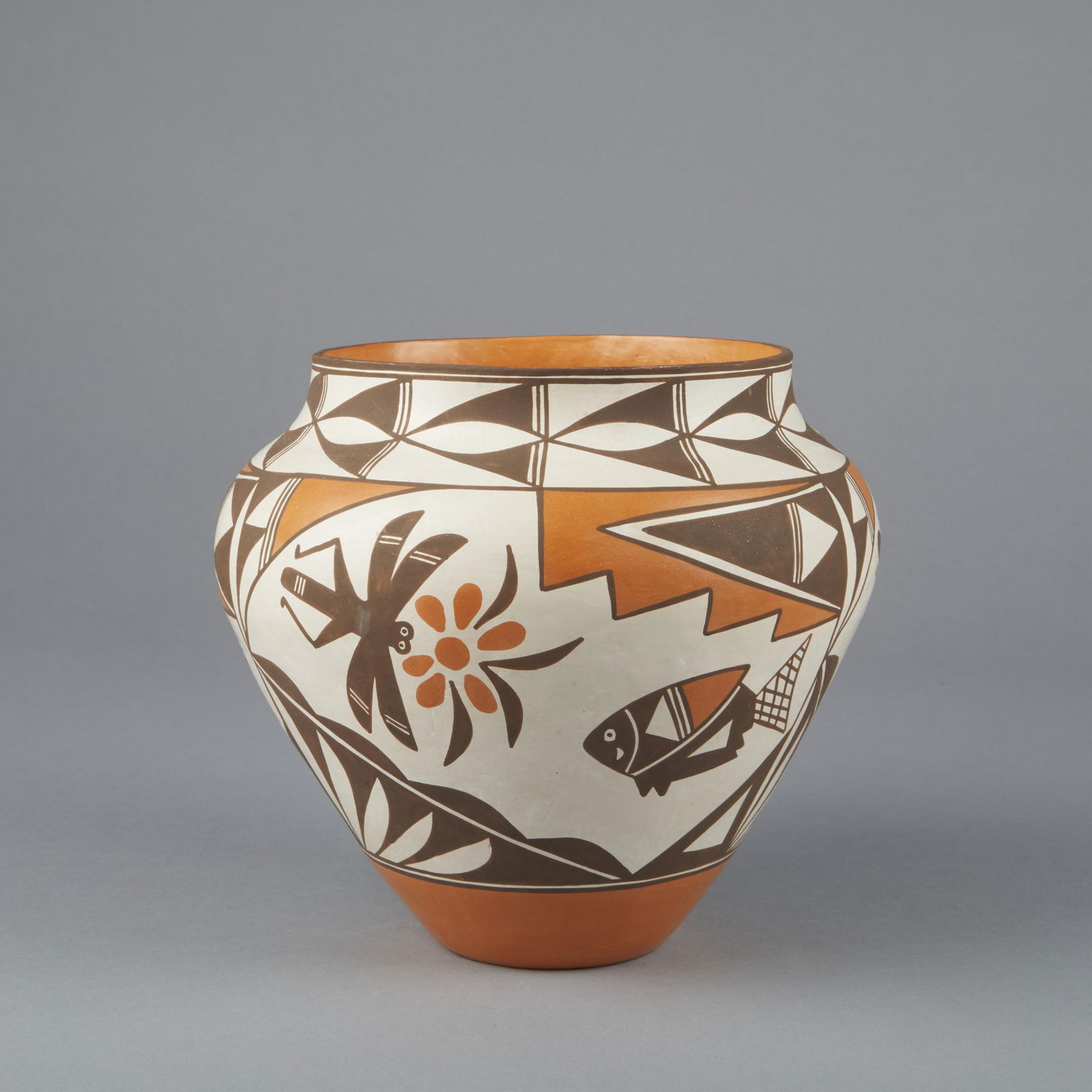 Loretta Joe, Polychrome Jar with Pictorial Designs (1 of 3)