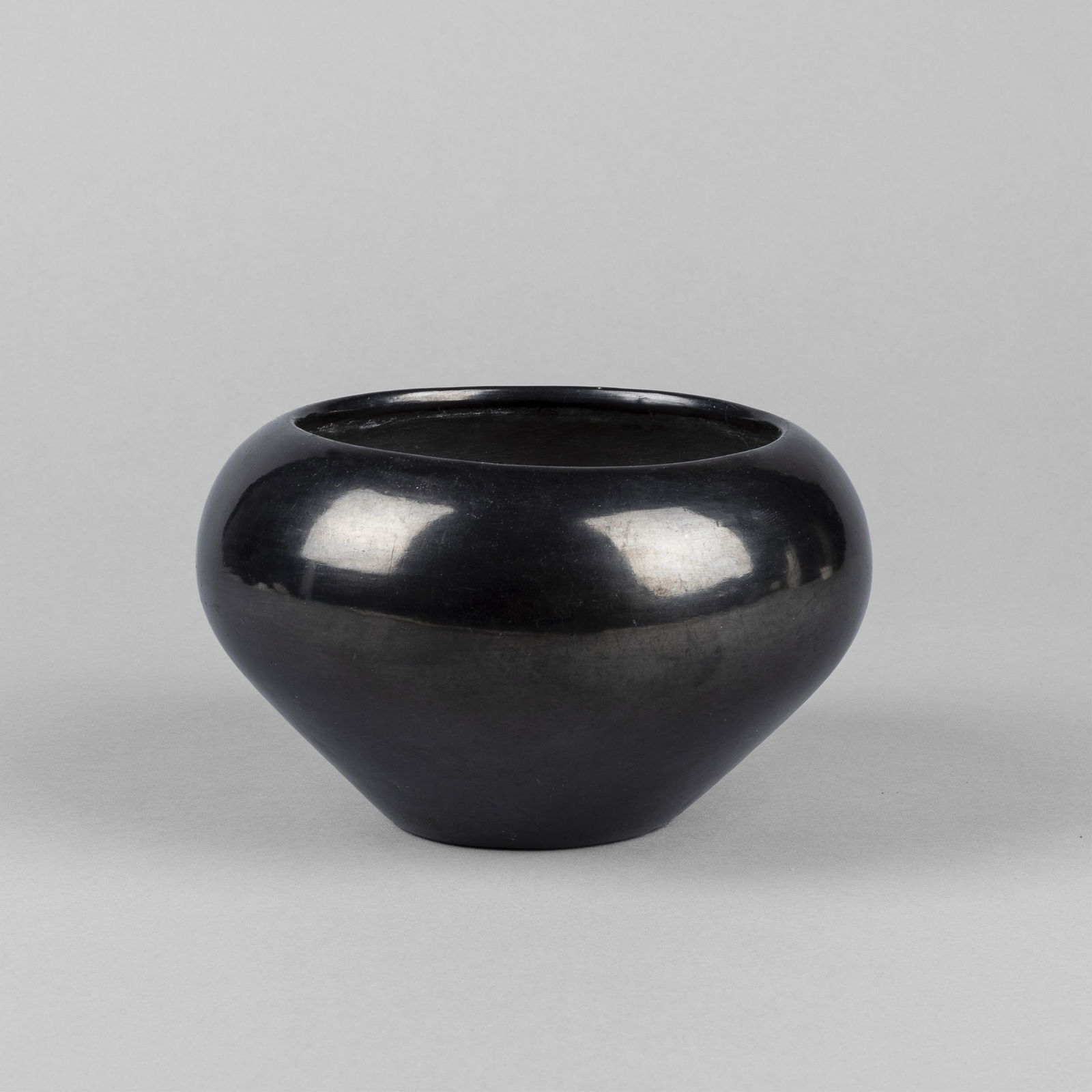 Maria Martinez, Blackware Bowl, ca. 1955 (1 of 3)