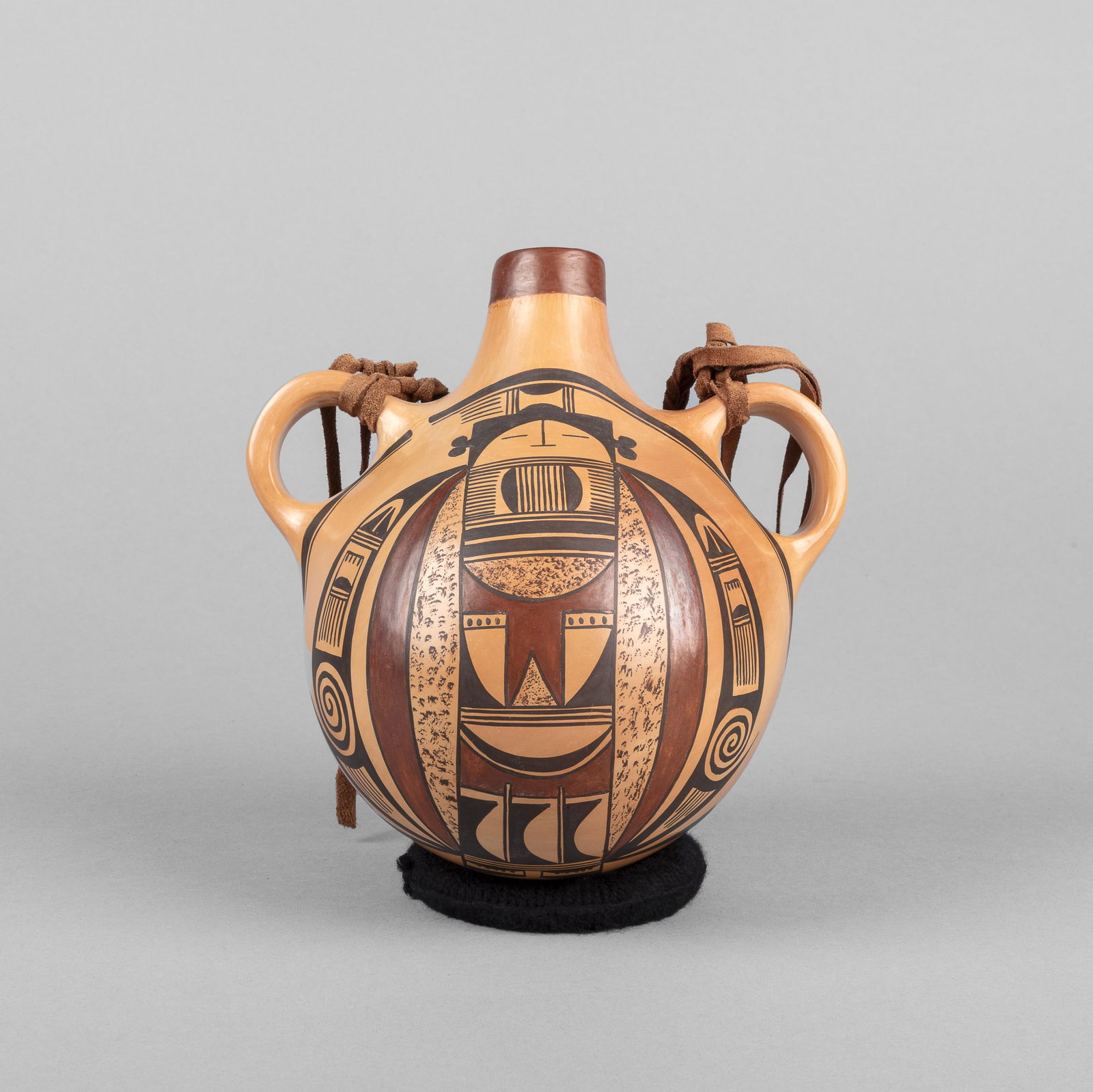 Jean [Sak’Honsee] Sahme Nampeyo, Polychrome Canteen (1 of 4)