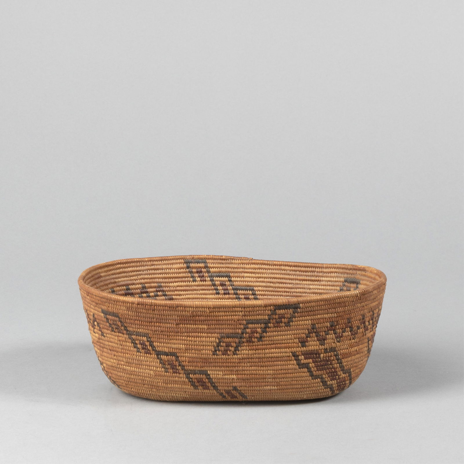 Yokuts/Mono, Polychrome Basket, ca. 1925 (1 of 2)