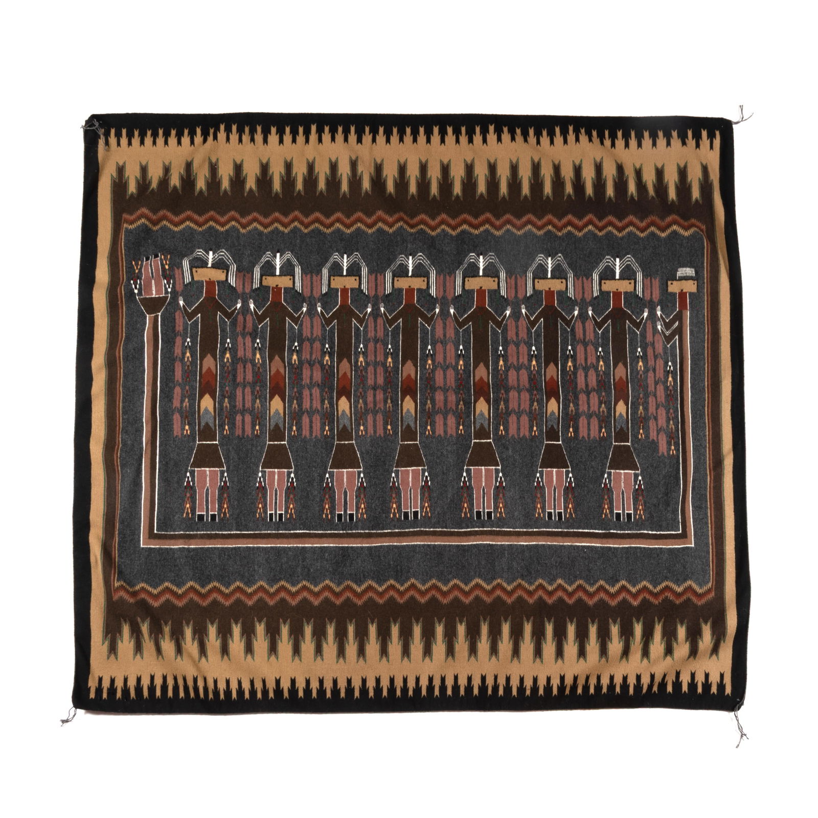 Mary Long, Yei Sandpainting Rug, ca. 1985 (1 of 4)