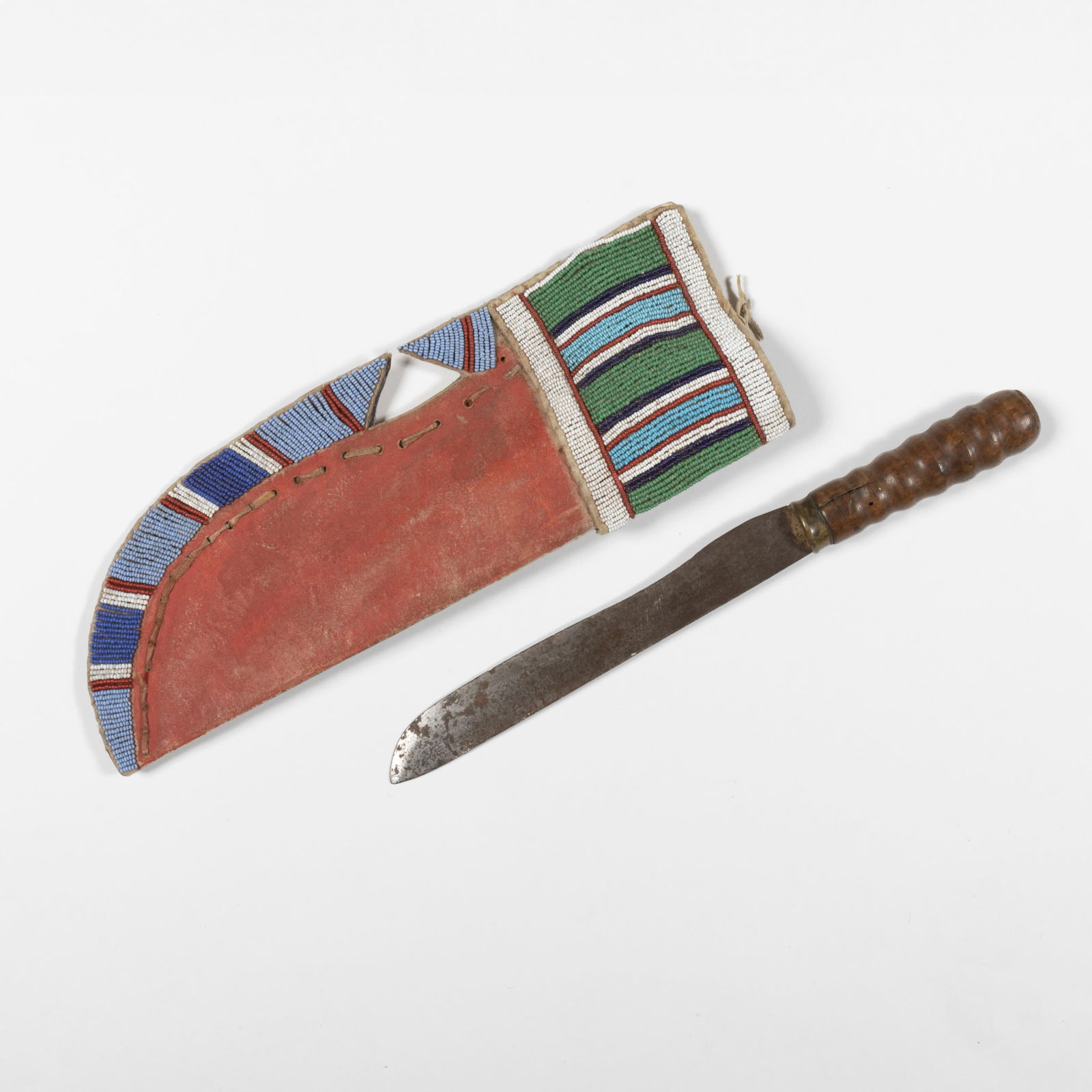 Apsáalooke (Crow), Knife with Sheath, ca. 1875 (1 of 3)