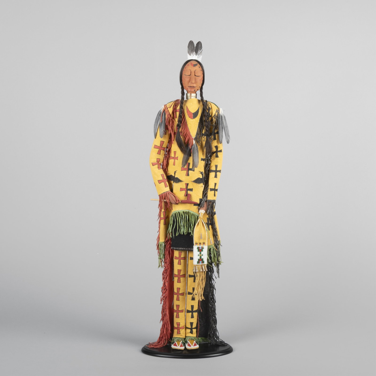 Rhonda Holy Bear, Untitled (Lakota Figure with Catlinite Pipe) (1 of 3)