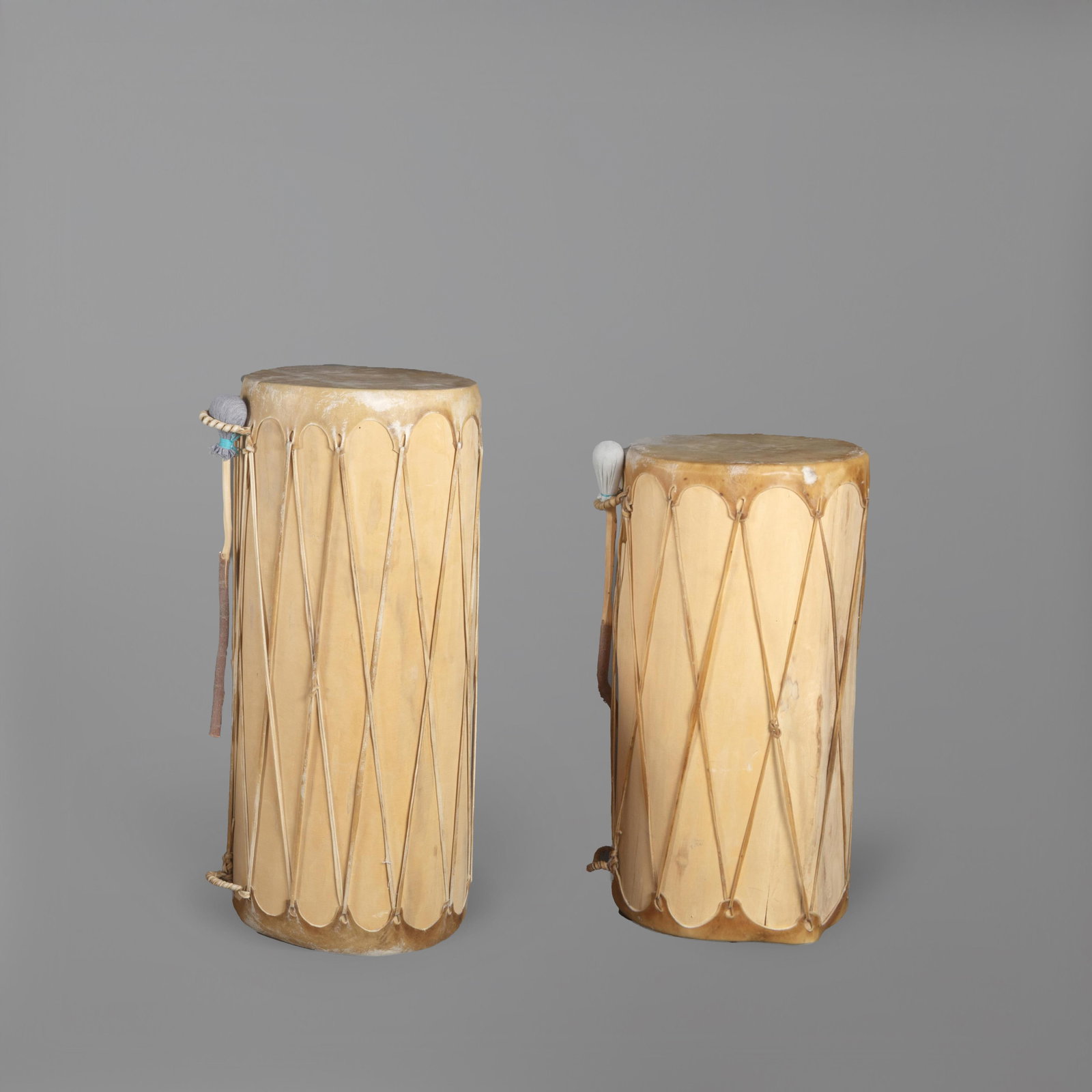Two Tall Pueblo Drums (1 of 2)