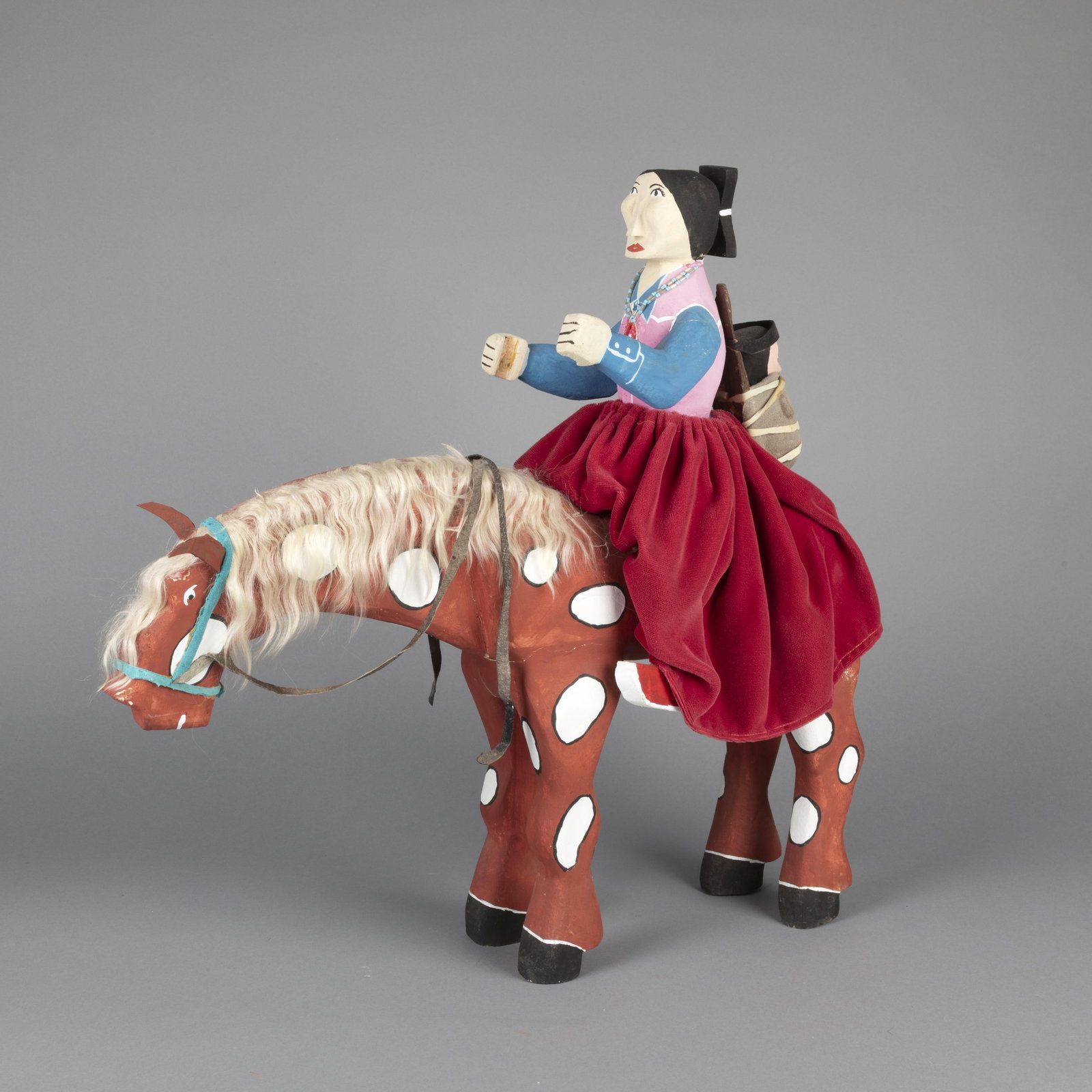 Delbert Buck, Untitled (Navajo Woman on Horse) (1 of 5)