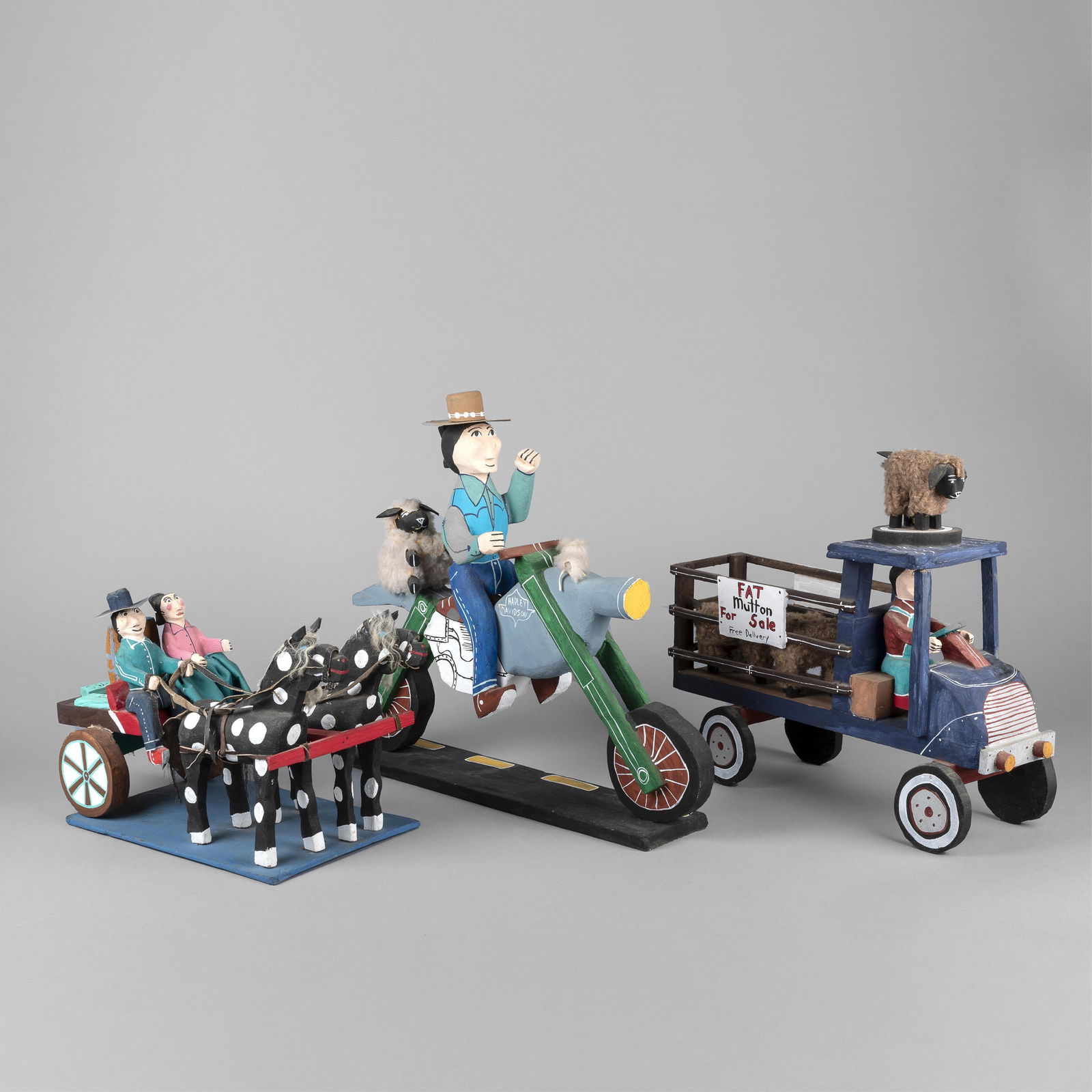 Delbert Buck, Group of Three Transportation Figurines (1 of 6)