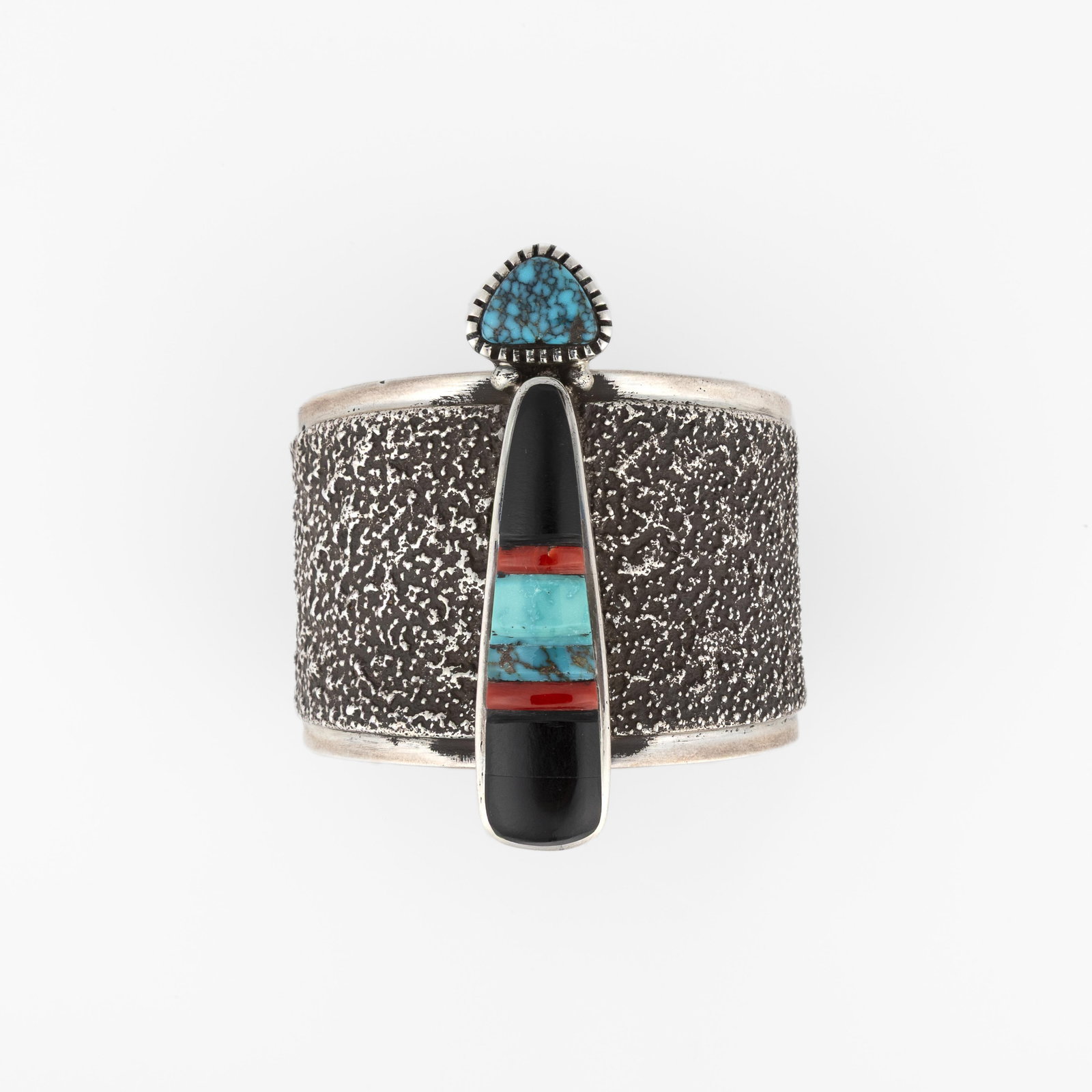 Edison Cummings, Inlay Sandcast Cuff (1 of 4)