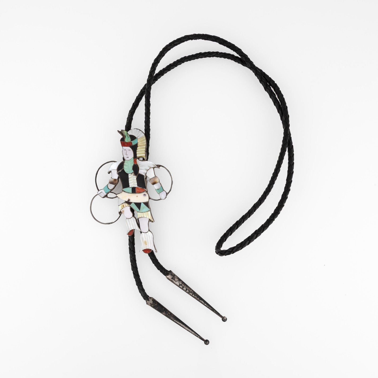 Beyuka Family, Hoop Dancer Inlay Bolo Tie, ca. 1995 (1 of 2)