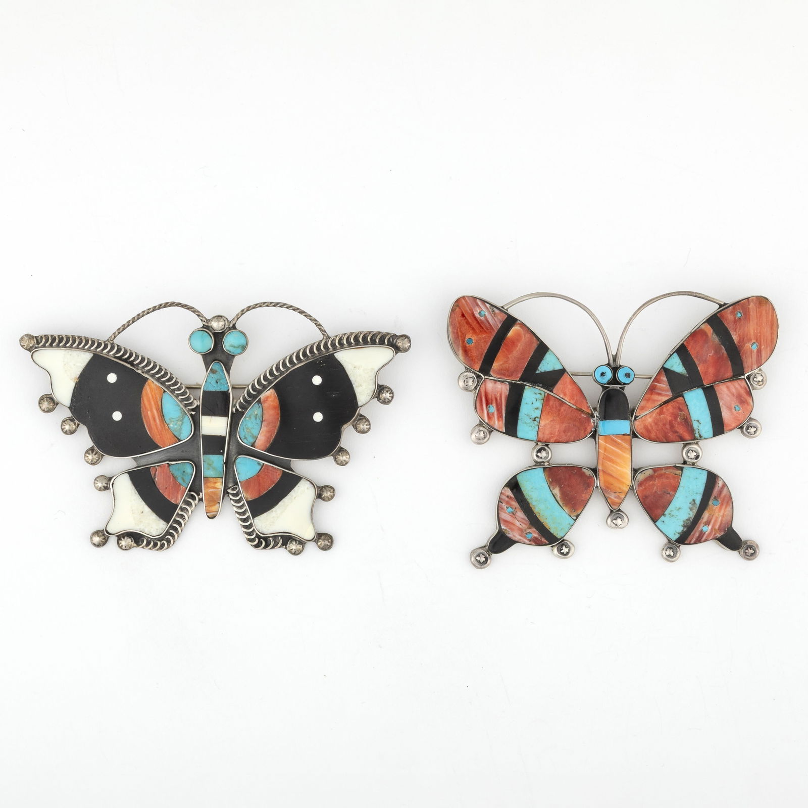 Federico Jimenez, Two Inlay Butterfly Pins (1 of 2)