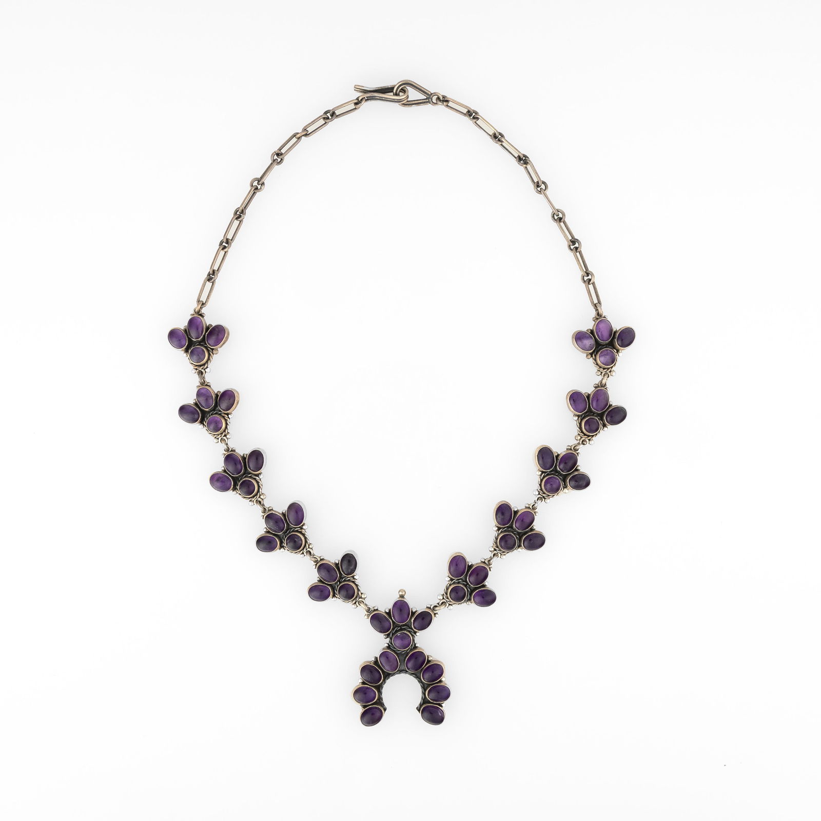 Federico Jimenez, Amethyst Squash Blossom Style Necklace (1 of 2)