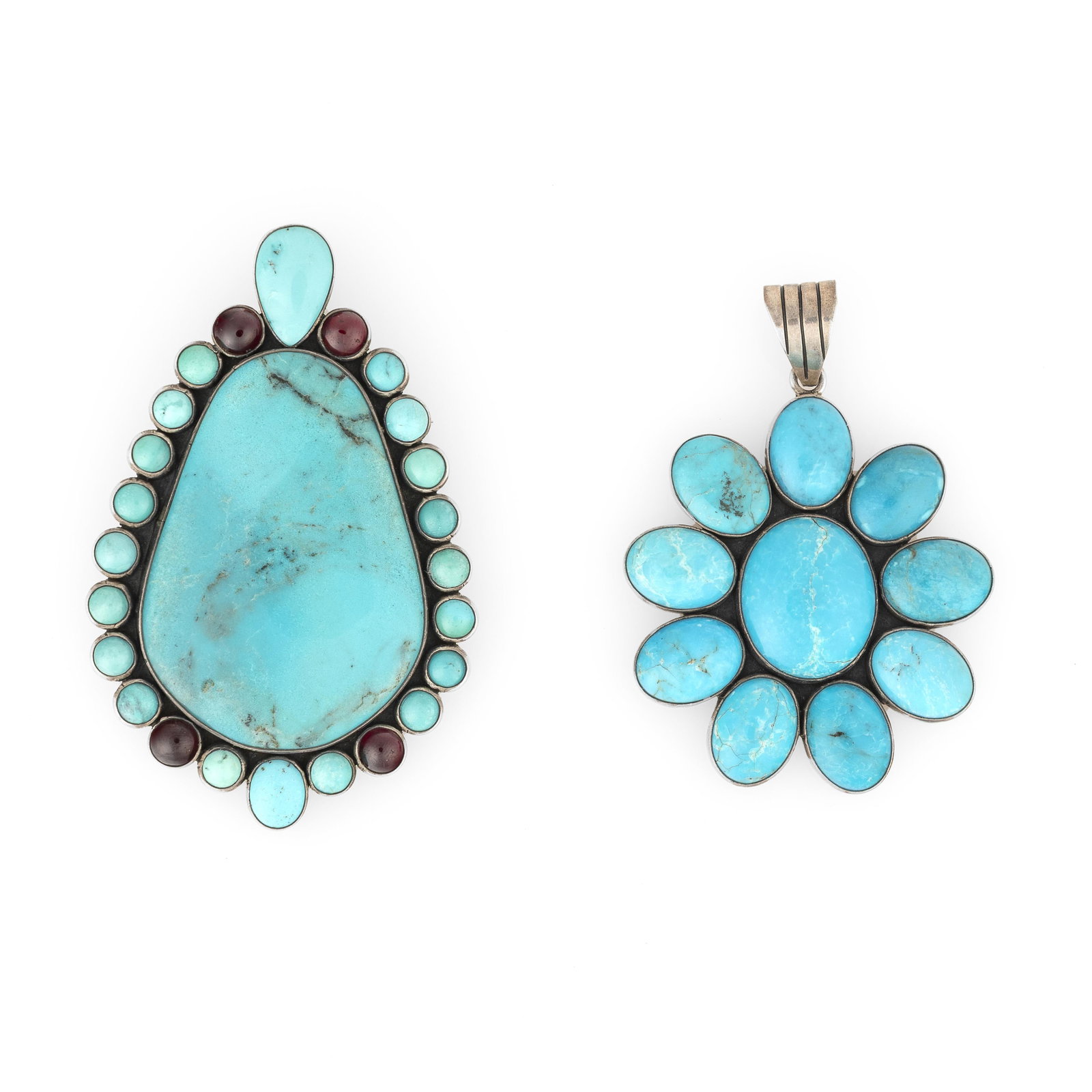 Federico Jimenez, Two Turquoise Pendants (1 of 2)