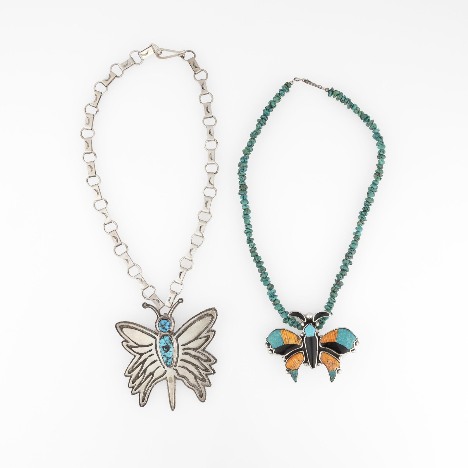Tommy Jackson et al, Two Butterfly Pendant Necklaces (1 of 3)