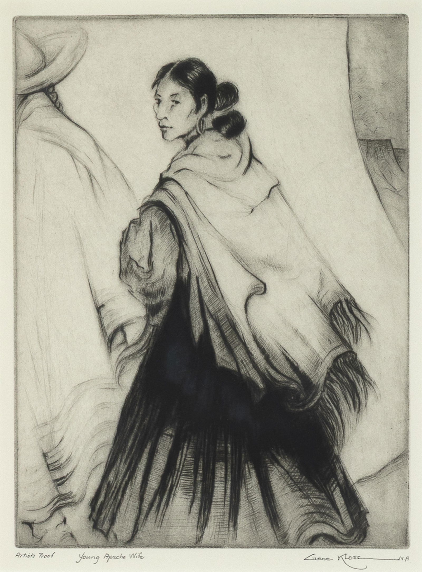 Gene Kloss, Young Apache Wife, 1954 (1 of 2)