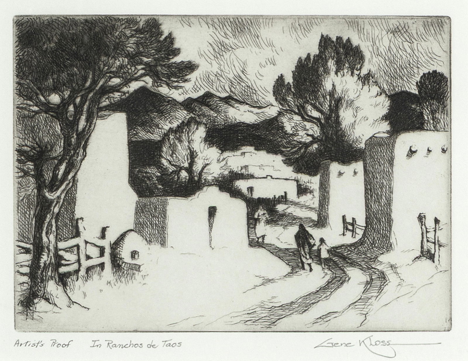 Gene Kloss, In Ranchos de Taos, 1973 (1 of 2)