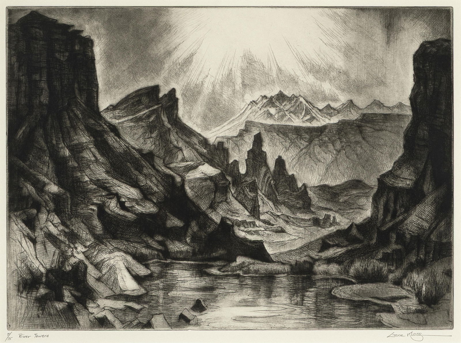 Gene Kloss, River Towers (State II), 1979 (1 of 3)