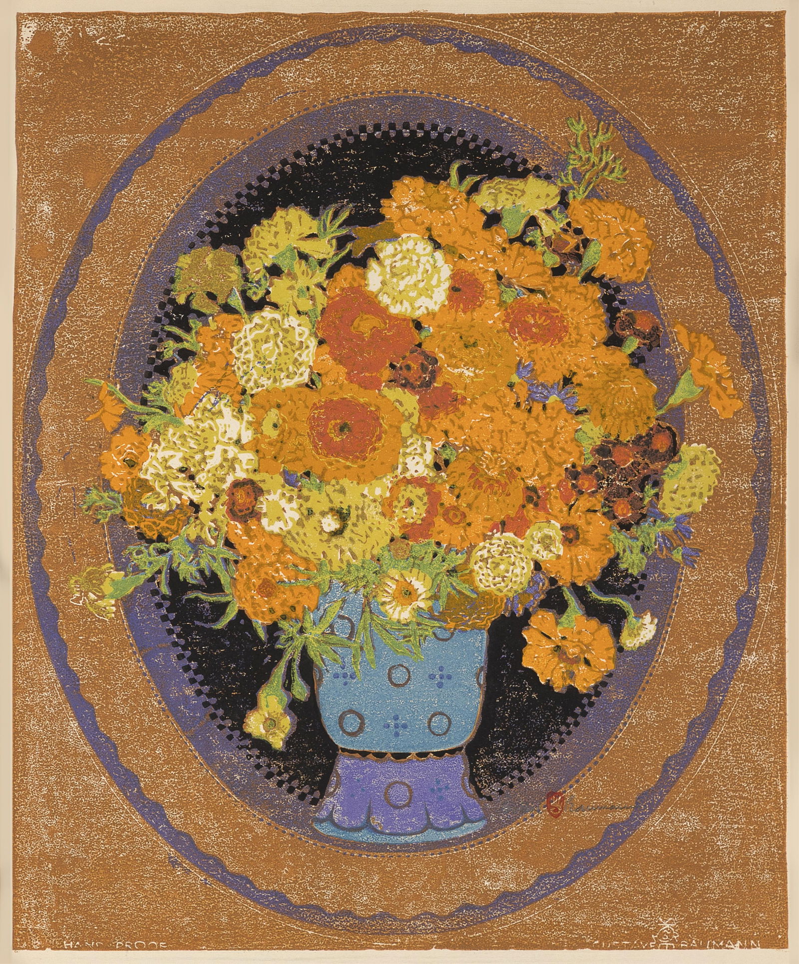 Gustave Baumann, Marigolds, 1916 (1 of 2)