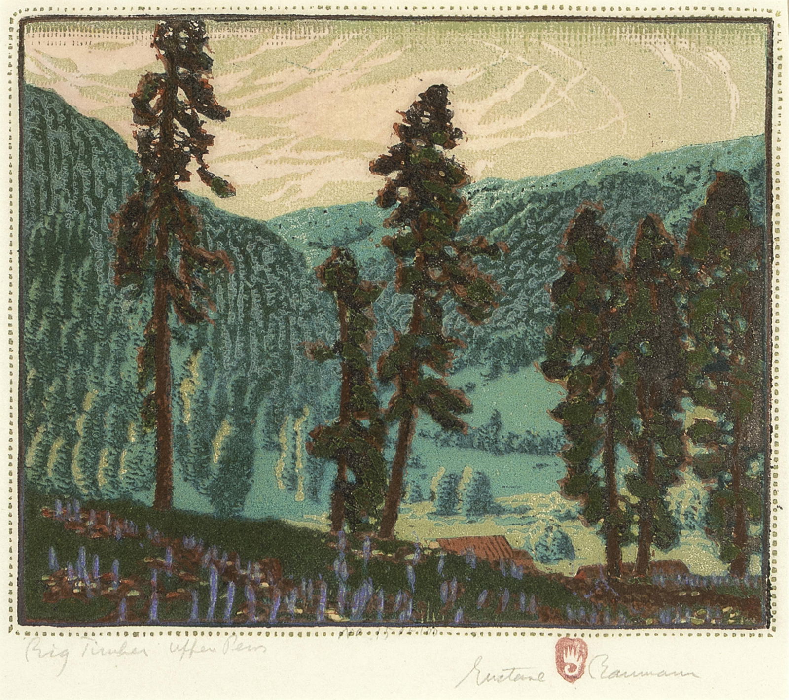 Gustave Baumann, Big Timber Upper Pecos, 1924 (1 of 2)