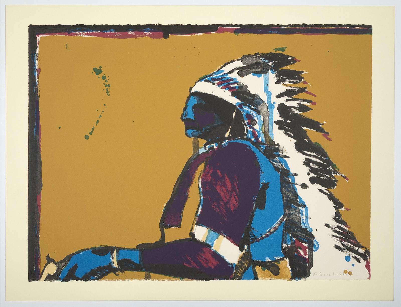Fritz Scholder, Indian with Pistol, 1978 (1 of 1)