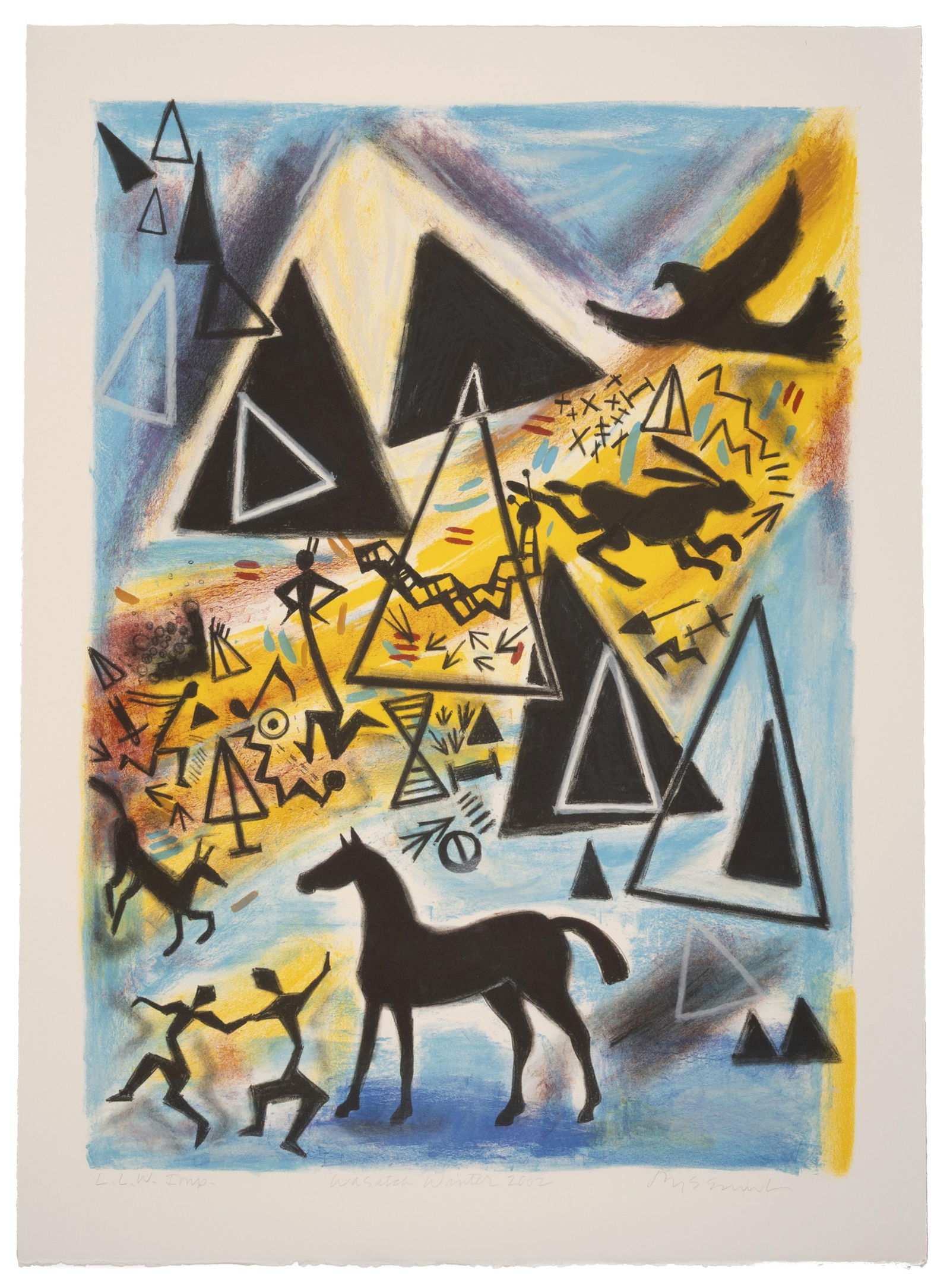 Jaune Quick-to-See Smith, Wasatch Winter, 2002 (1 of 2)