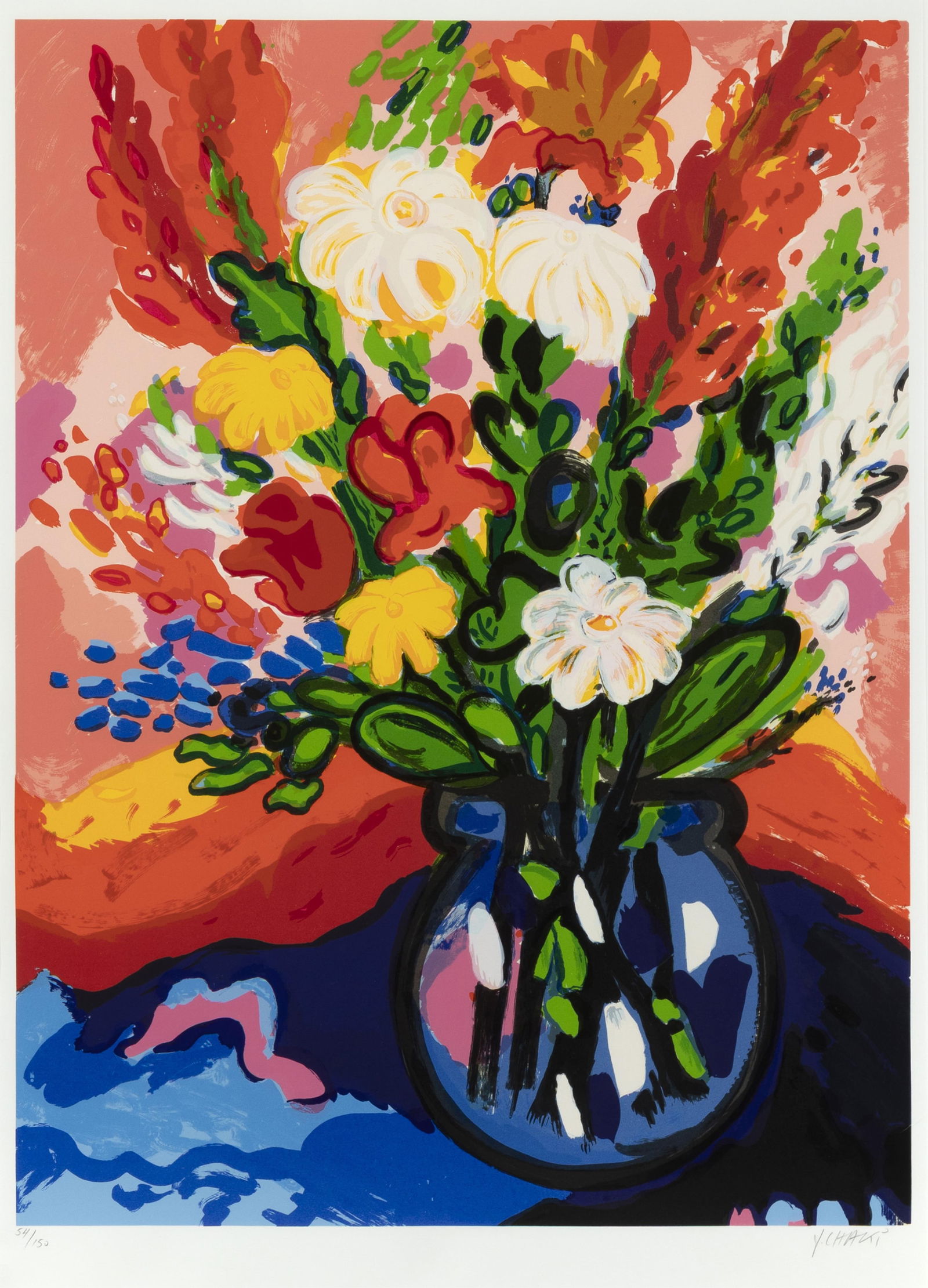 Yehouda Leon Chaki, Untitled (Floral Still-life) (1 of 2)