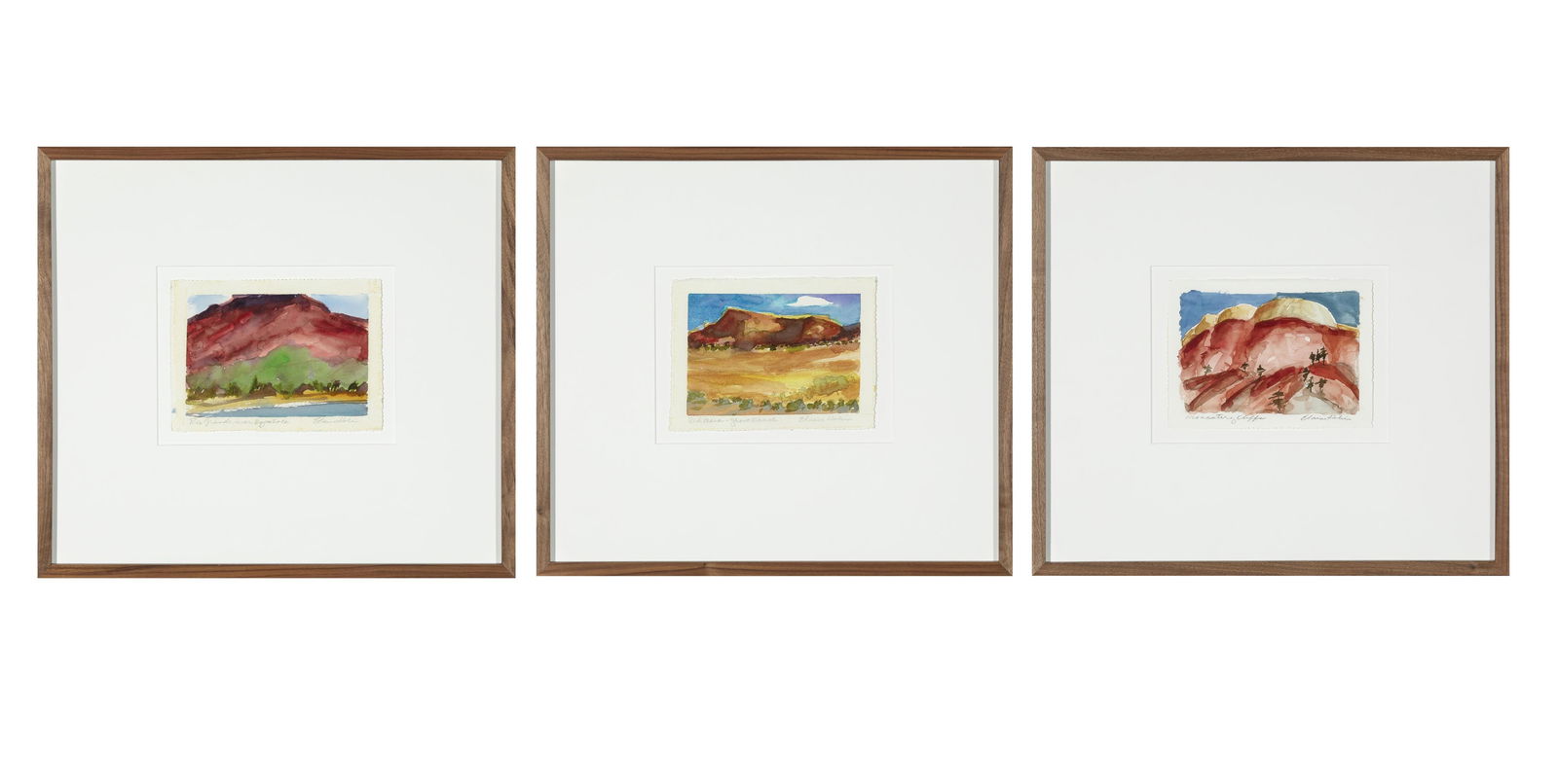 Elaine Holien, Group of Three Landscape Watercolors, 2005 (1 of 7)