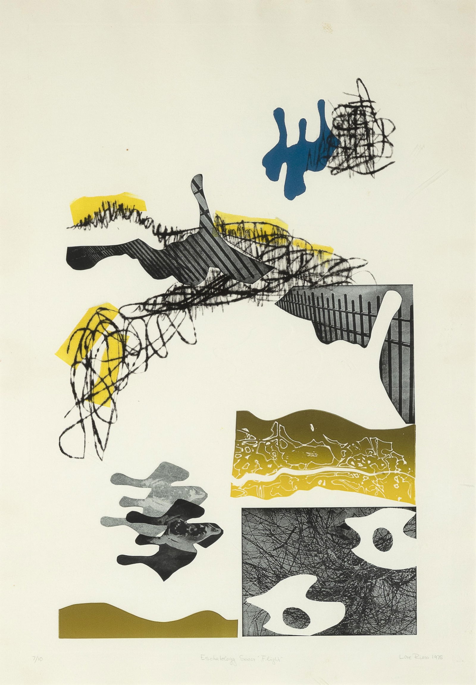 Lore Riess, Eschatology Series "Flight", 1975 (1 of 2)
