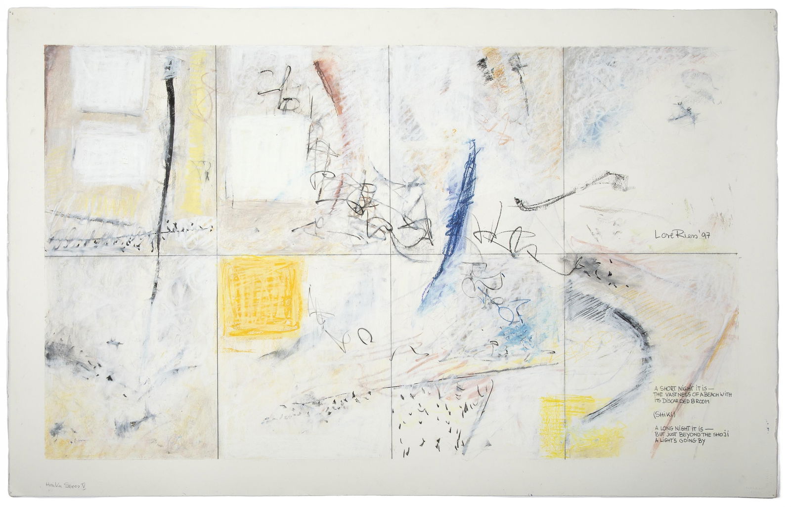Lore Riess, Haiku Series V, 1997 (1 of 2)